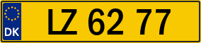 Trailer License Plate